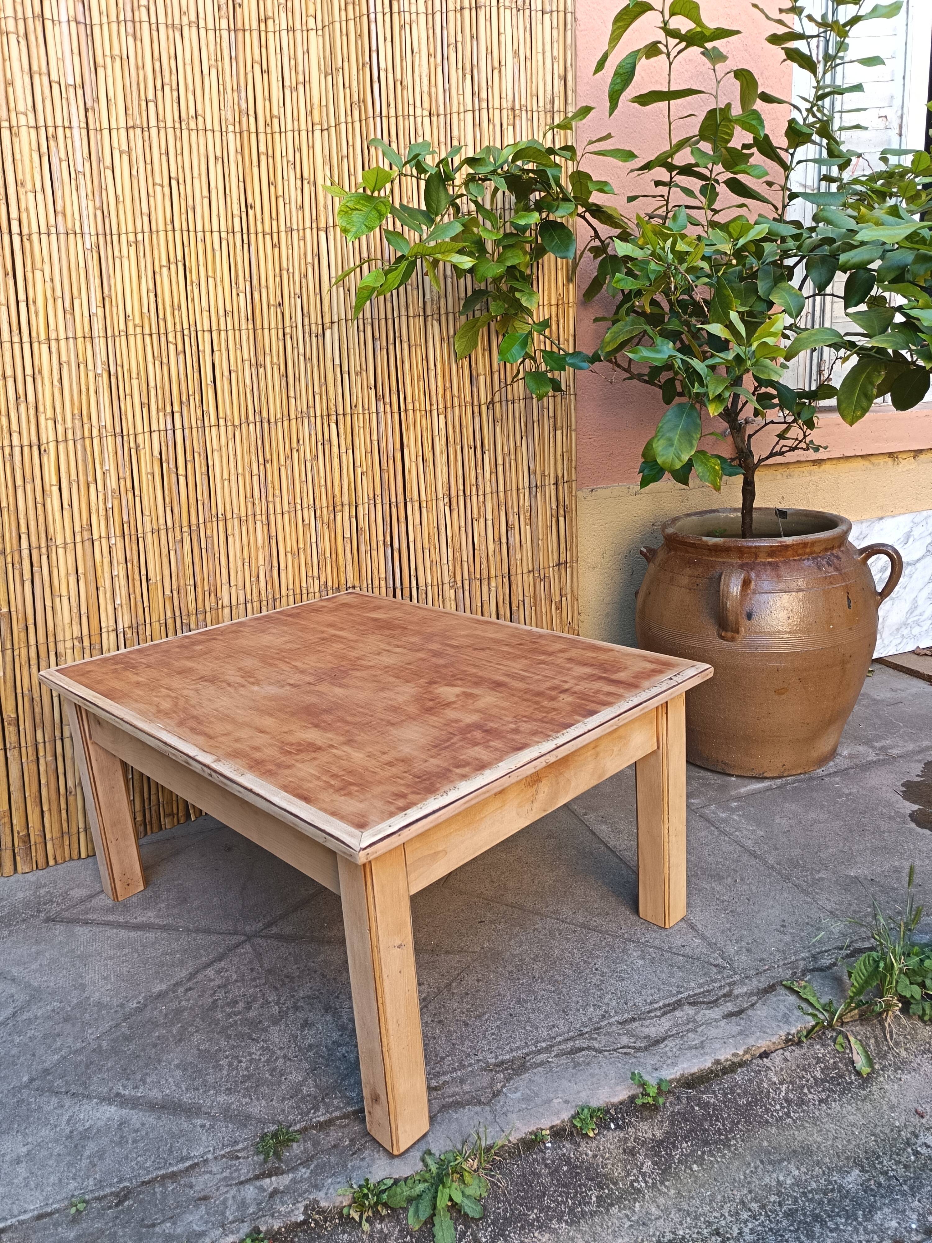 Wooden coffee table in Japanese style