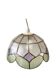 Green "Harlequin" mother-of-pearl earring