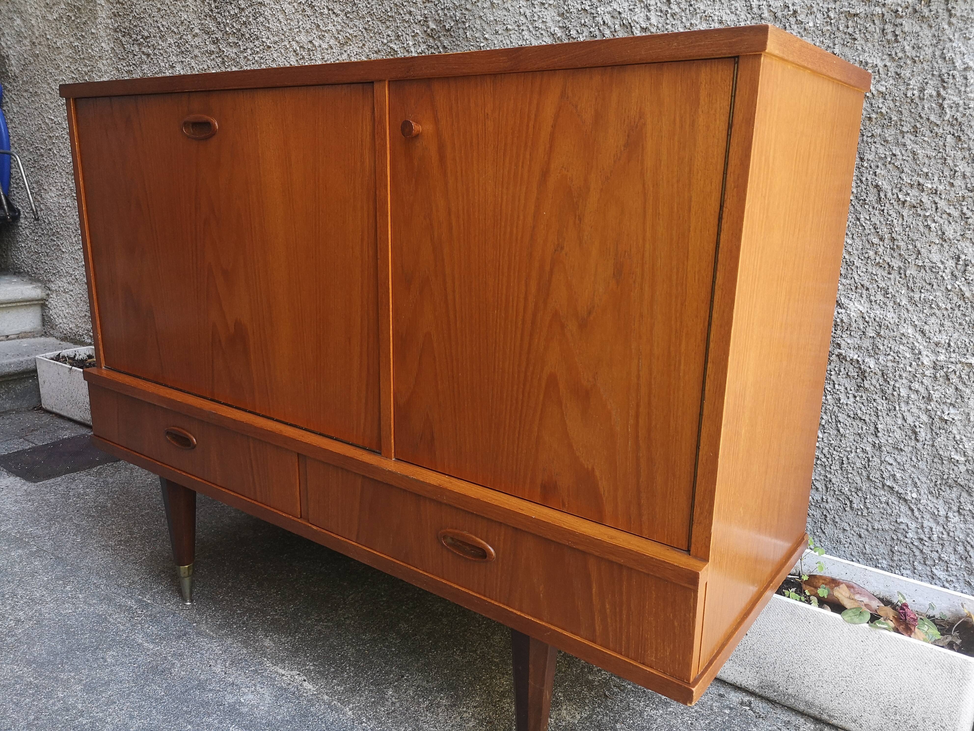 Low buffet, vintage, Scandinavian style in teak