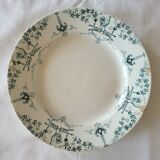 Ancienne Assiette en Faïence KG Lunéville modèle Brienne