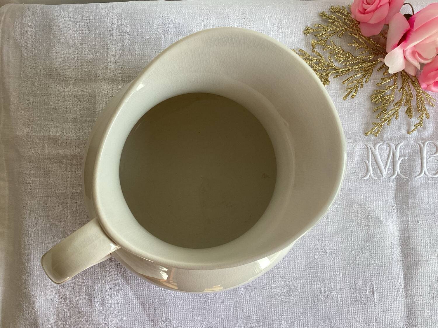 Digoin Sarreguemines pitcher