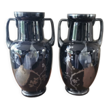 Pair of art deco vases signed Hem Michel Herman