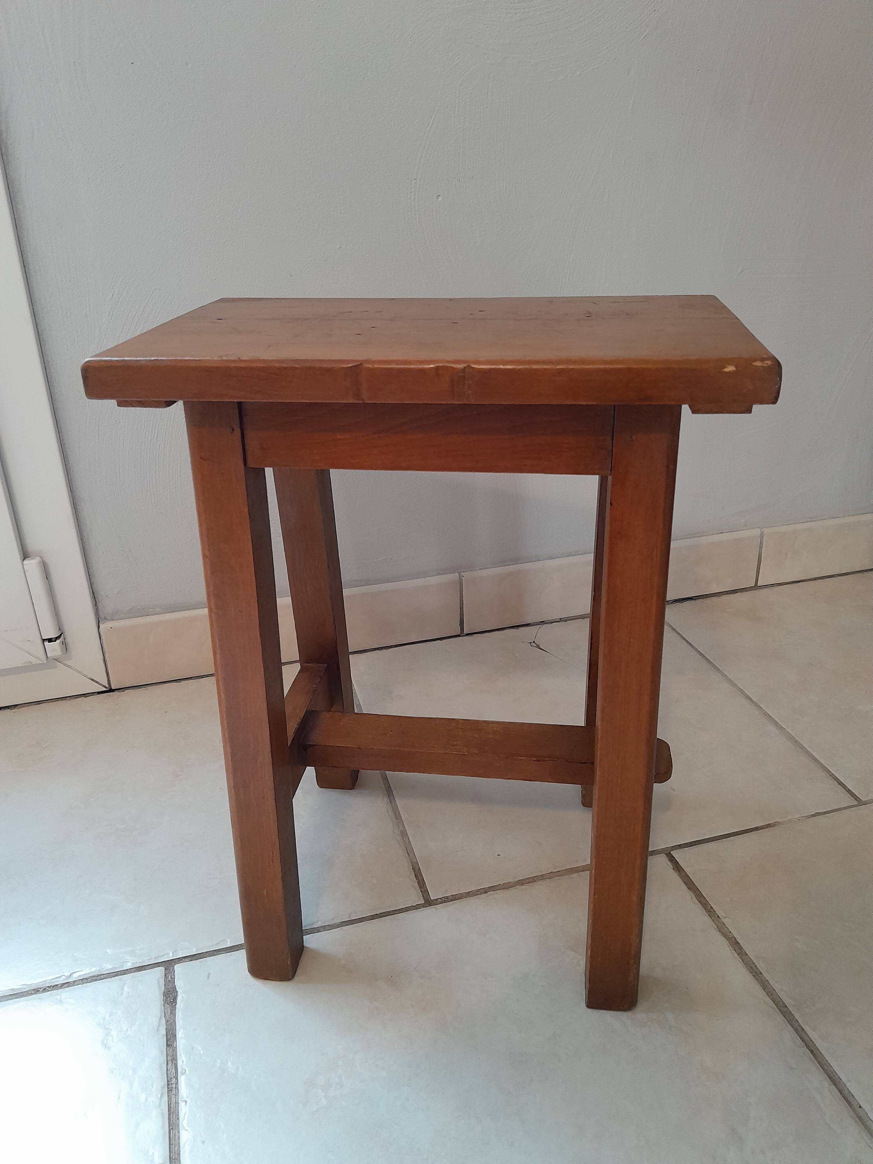 Vintage solid wood stool