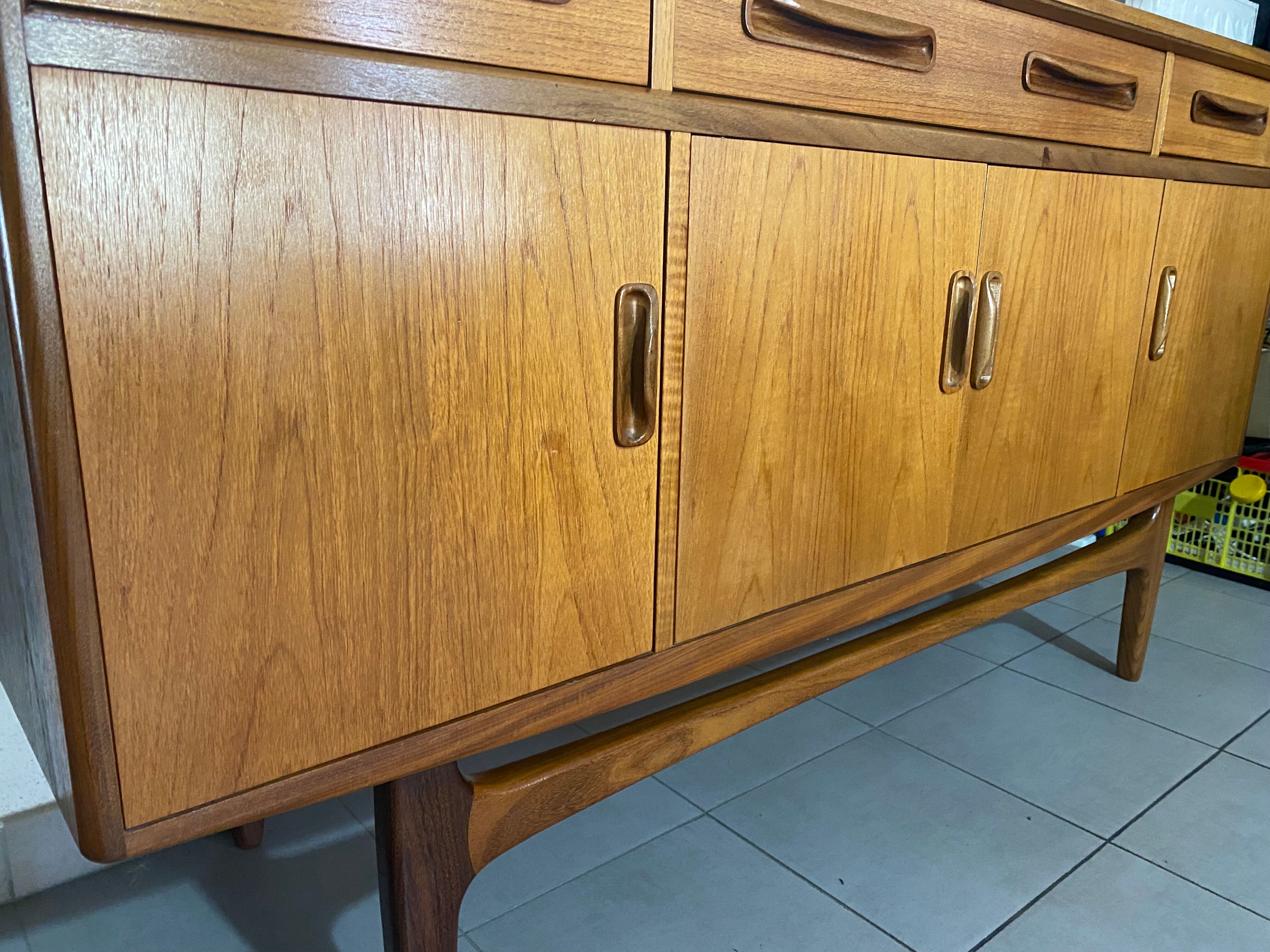Scandinavian teak row G-Plan By Victor Wilkins 1960