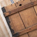 Large old trunk, wood and steel