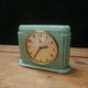 JAZ Pendulette / Mechanical Awakening - Art Deco Style - Mint Color - 1950s