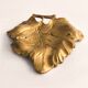 French Dessert Set: Candelabrum and "Feuille" Tray in Gilded Bronze