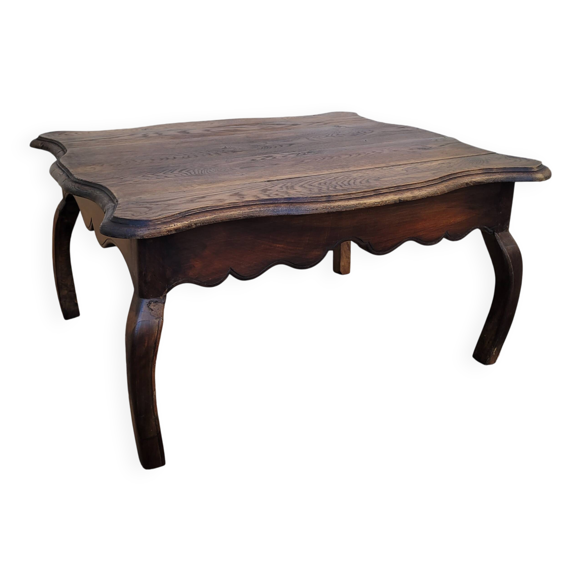 Antique solid wood coffee table