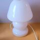 Murano opaline mushroom lamp, 1970