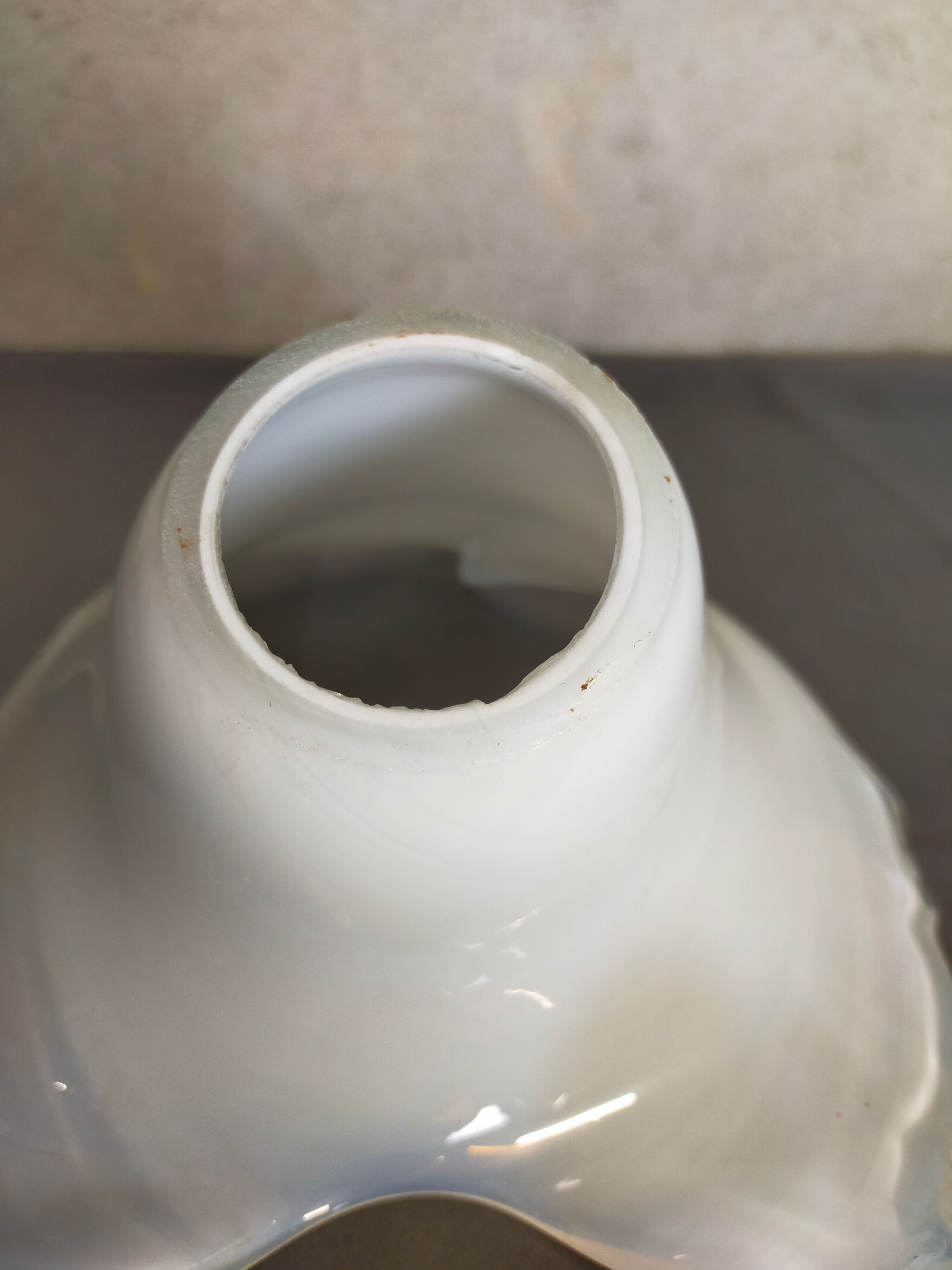 Vintage tulip blown glass lampshade Murano