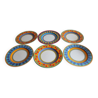 6 assiettes plates vita alegre portugal