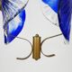 Murano blue glass chandelier suspension. 80 years