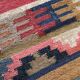 Kilim carpet in burlap and cotton. 60cm x 100cm
