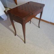 Secretary with mechanism - 4 secret drawers - lock - marquetry chessboard - 1950