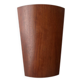 Thermoformed walnut wood wall light design Lucid from the 1980s 90s.