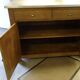 Solid wood sideboard zinc metal top