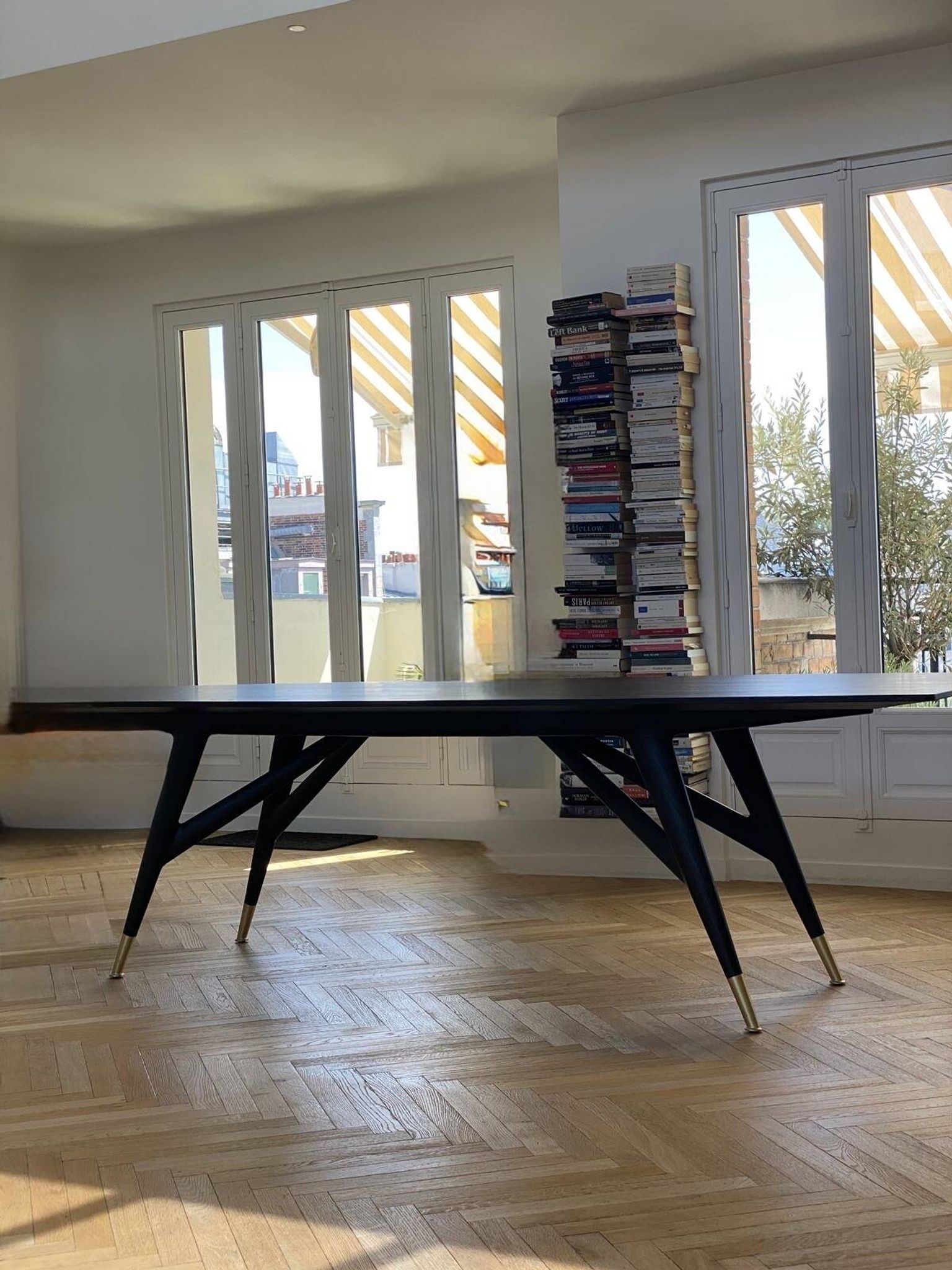Gio Ponti Table D.859.1 Reissue 2023 Molteni in black ash wood