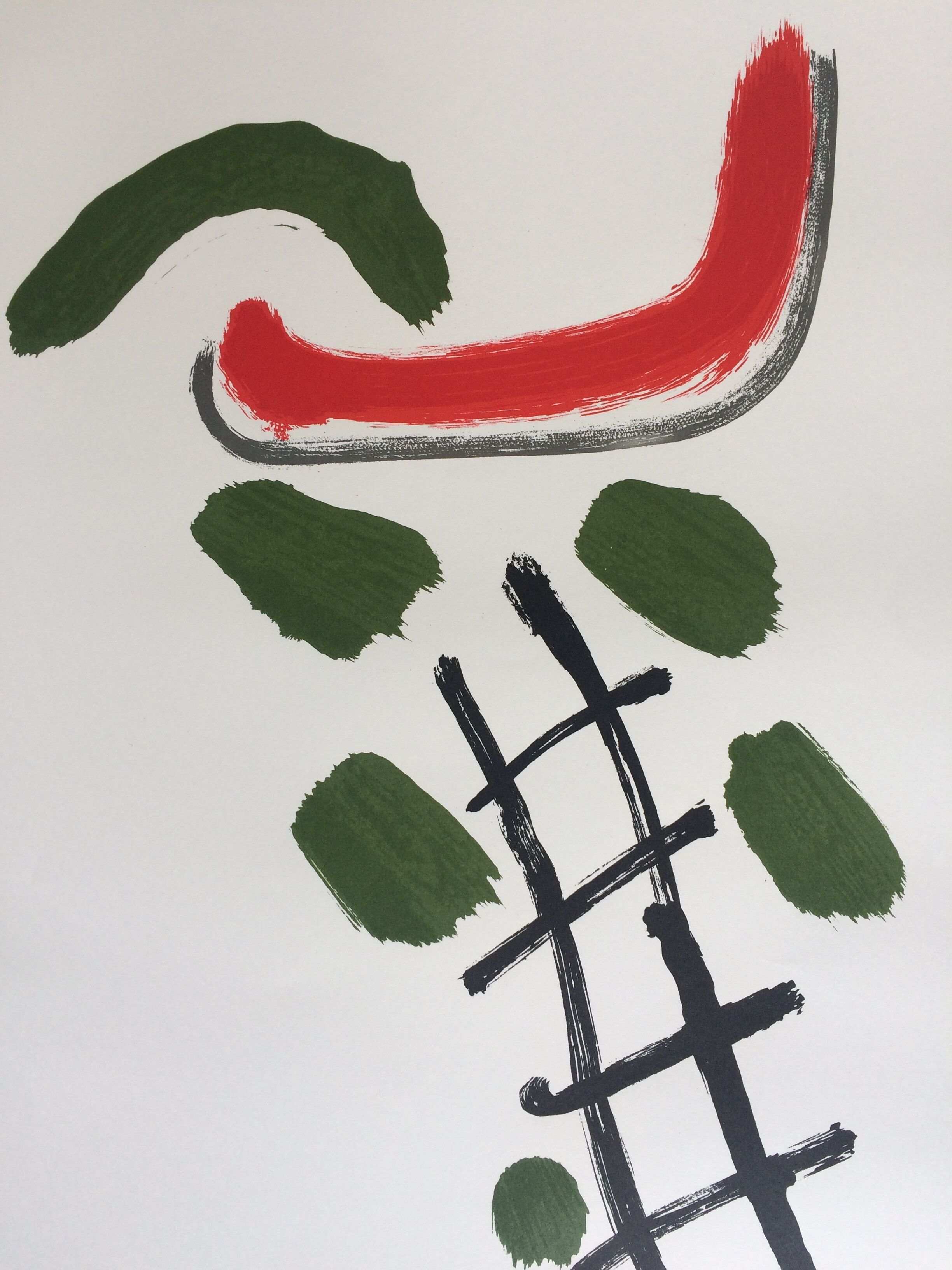 Pierre tal-coat, galerie maeght, 1959. poster made in original lithograph
