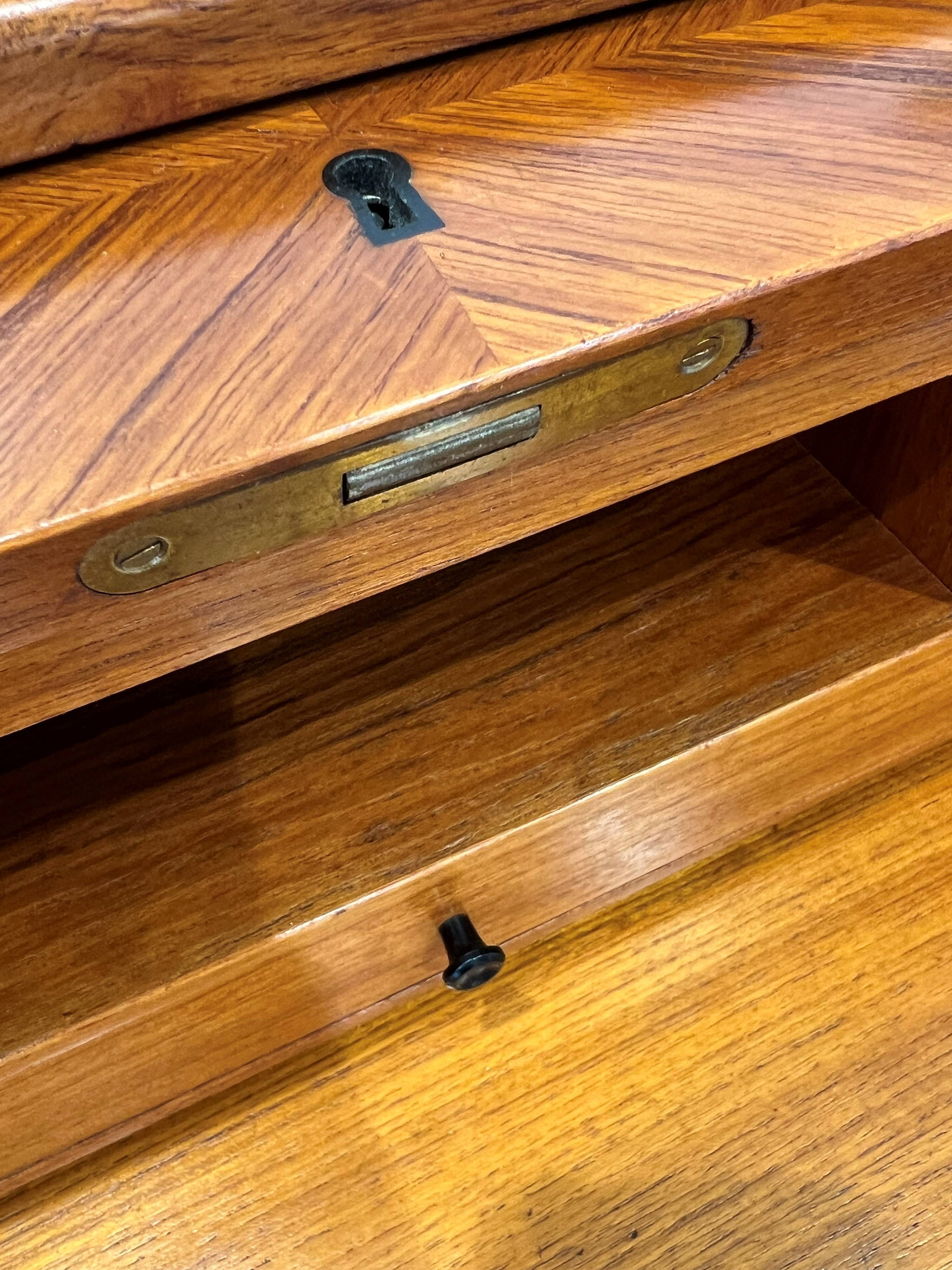 Rare Scandinavian curved secretary from Sweden.