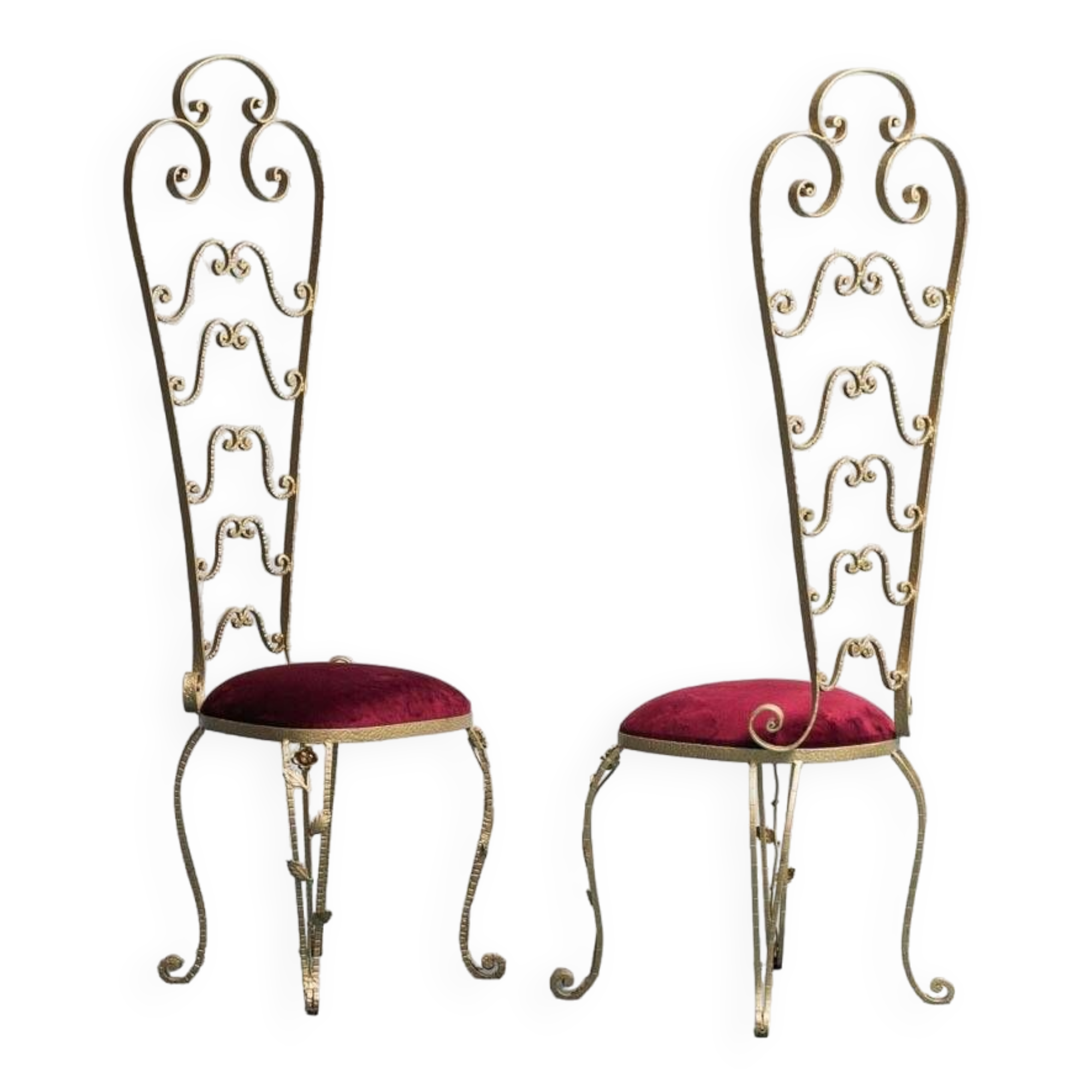 Coppia di sedie chiavarine di pierluigi colli anni ’60 vintage