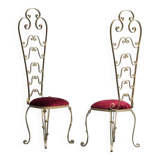 Coppia di sedie chiavarine di pierluigi colli anni ’60 vintage