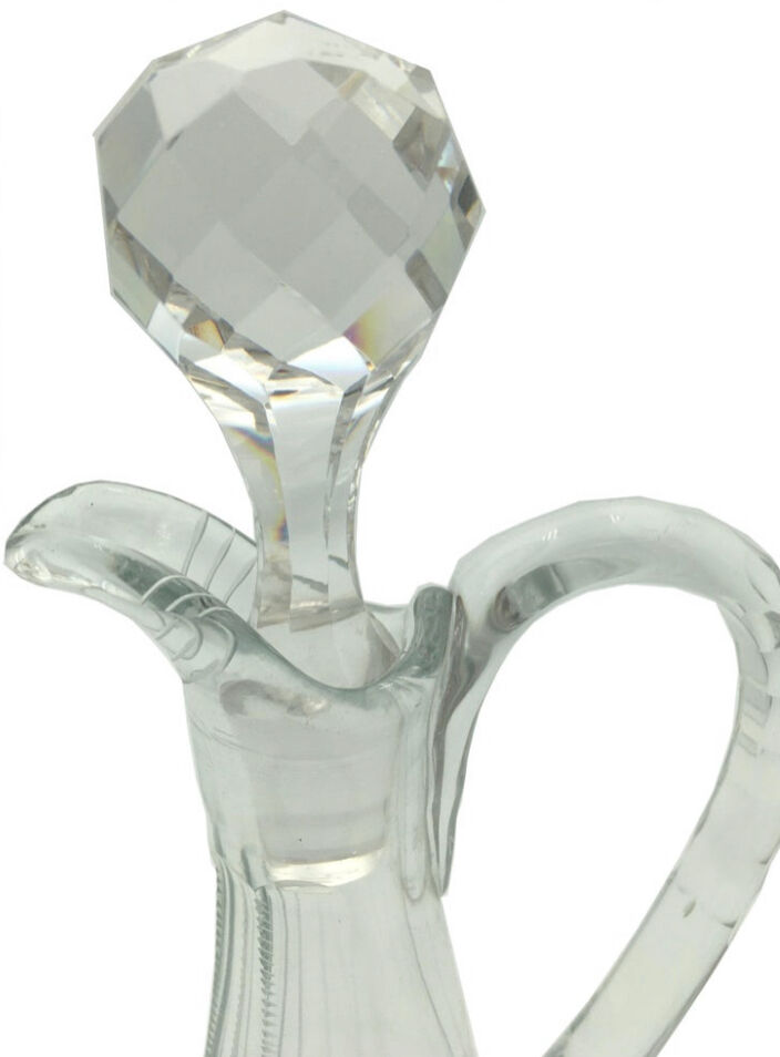 Piramide carafe in cut crystal Val Saint Lambert, circa 1900