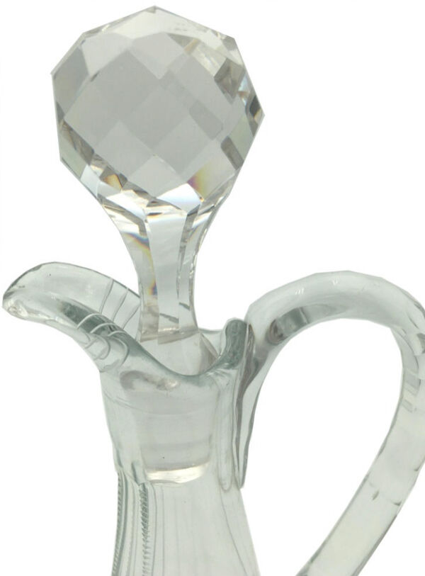 Carafe en cristal taillé val saint lambert, circa 1900
