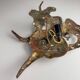 Brutalist metal octopus wall lamp by Salvino Marsura, Italy, 1980s.