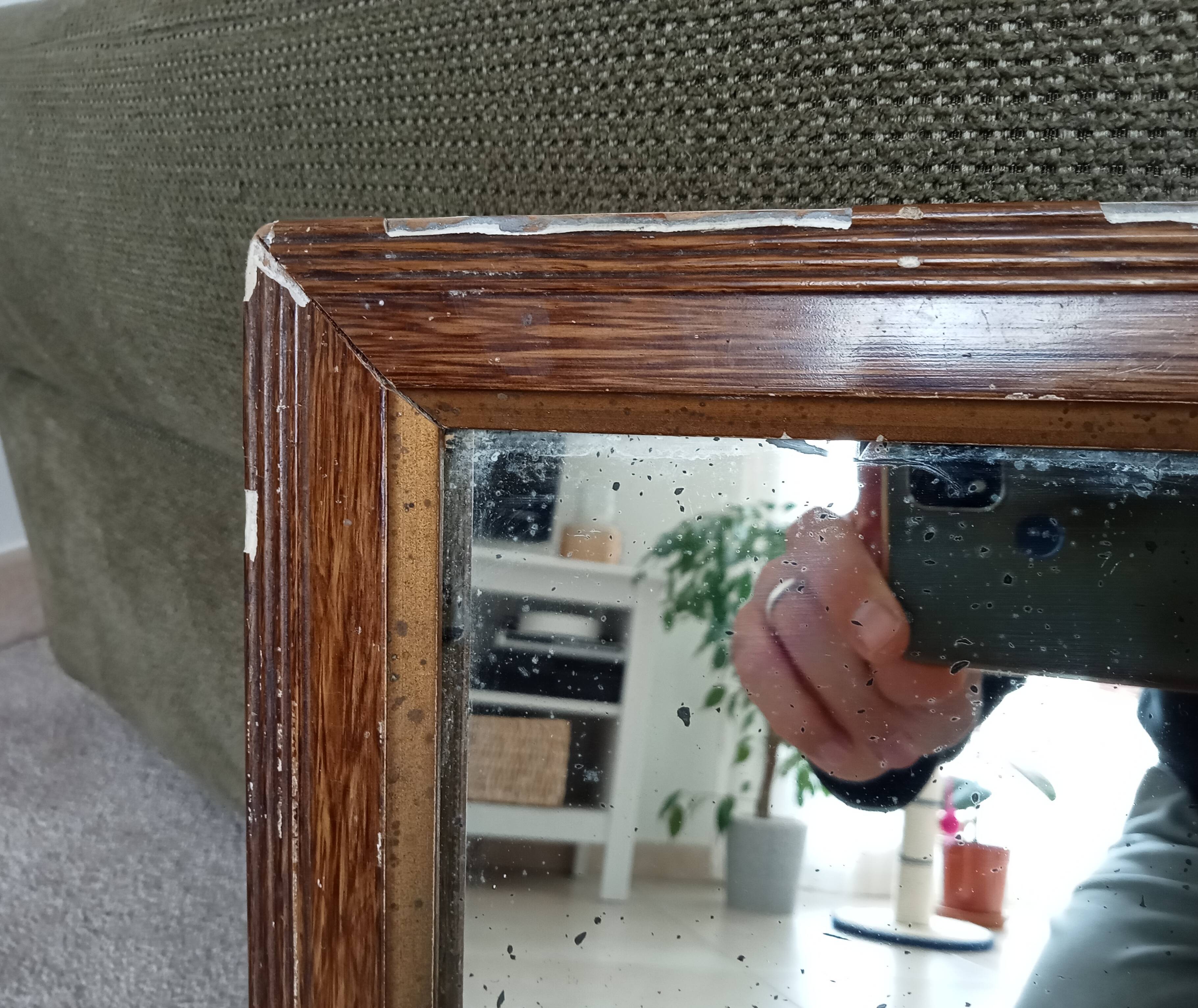 Antique 19th century mirror 38*28 cm