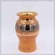 Shiny Ceramic Vase Gold Glaze Colors by Georges Pelletier Vallauris - 1960s