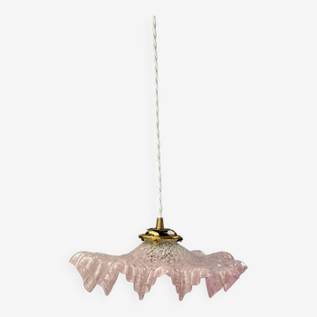 Suspension glass of pink clichy *C11
