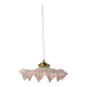 Suspension verre de clichy rose *C11
