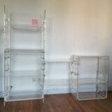 Plexiglas bookcase / storage 1970