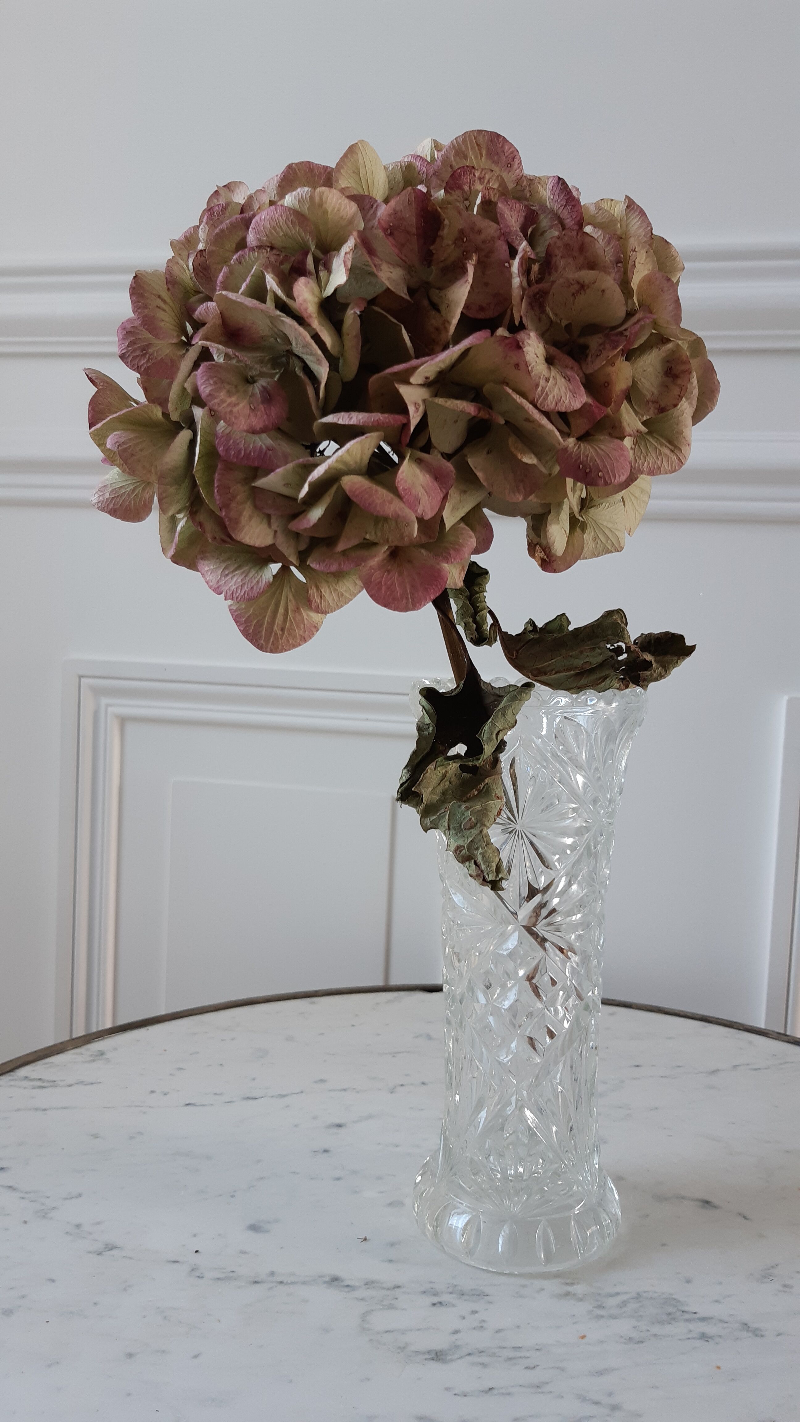 Moulded glass vase 50s