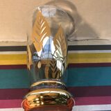 Old FAINS Glassware Vase From BOOM Decor Decelede Dilly Gold Belgium Vintage