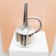 XL Vintage Ceramic Vase in Chrome Glaze (Silver) – SSF Italia, Space Age 1970s