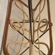 Porte vintage magazine rattan ratin white scoubidou and black metal trample