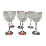 Coffret 6 verres à eau cristal de lorraine