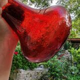 Bubbled glass vase