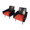 Pair of vintage airplane style armchairs