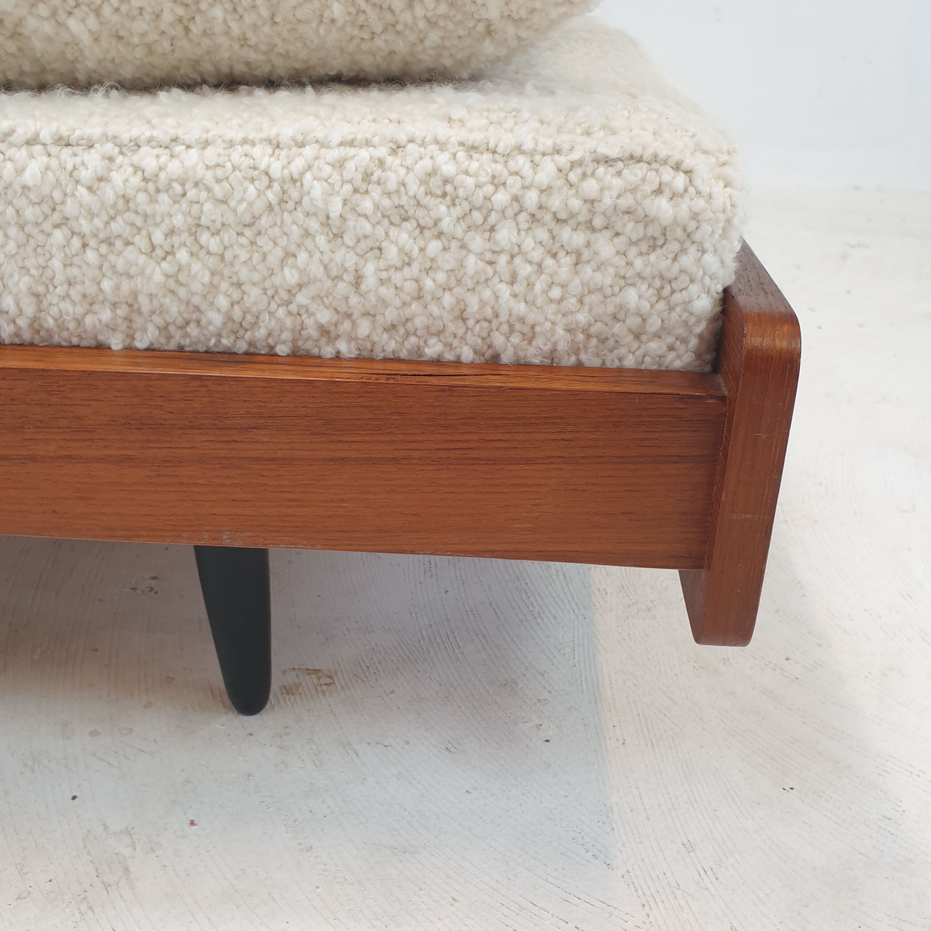 Teak Daybed with Cushions and Bolster, 1960s