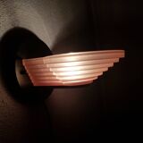 Pink glass applique from the 80s