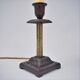 Pair antique candlestick table lamps 1890