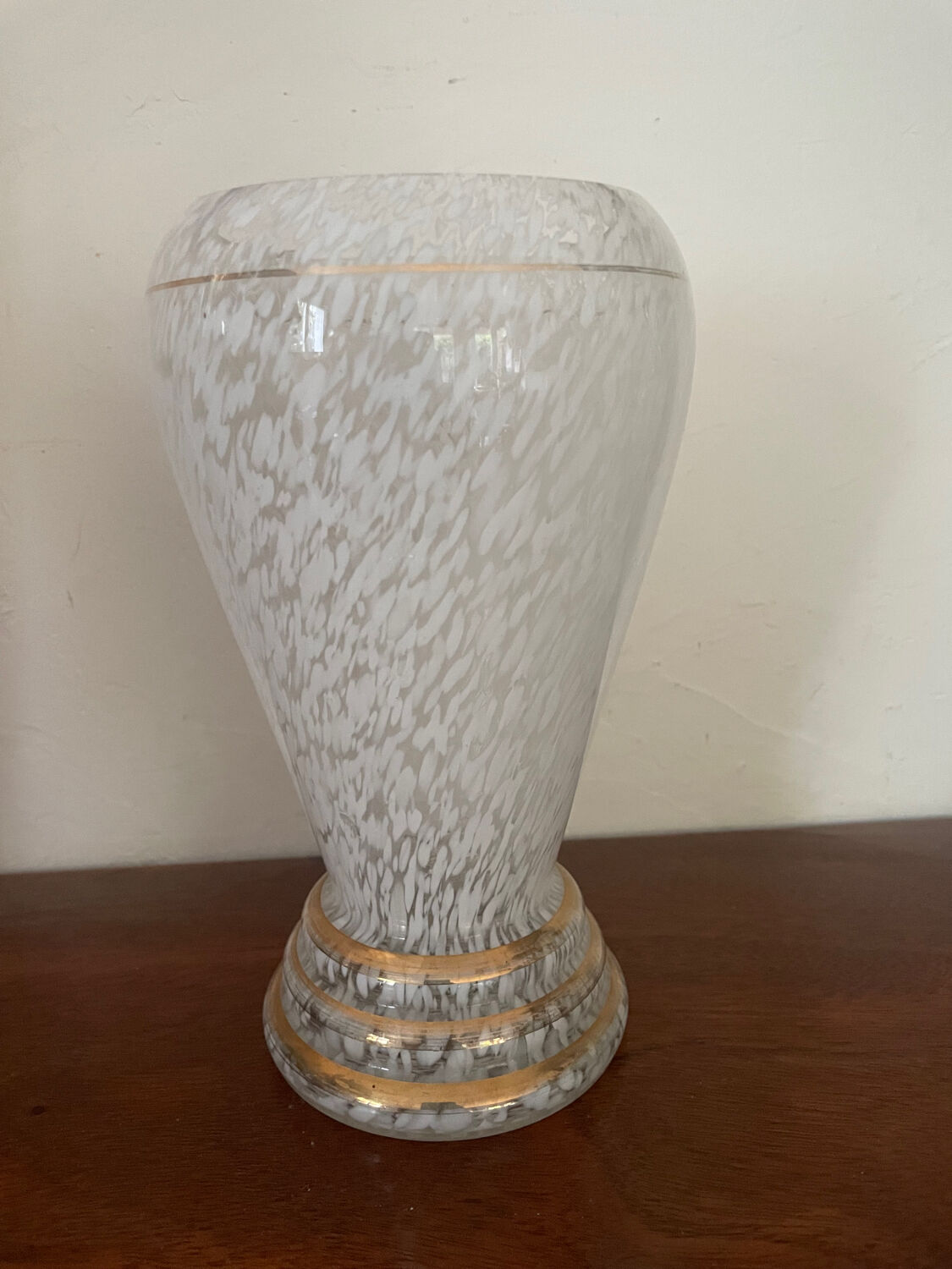 Vase in clichy glass art deco