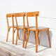Set of 3 baumann stamped bistro chairs