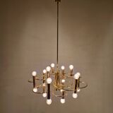Mid Century Chandelier Designed by  Sciolari, 1970's