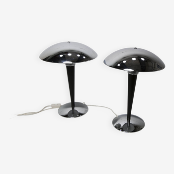 Paire de lampes "paquebot" 1990 Ikea