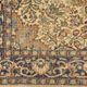 Vintage Turkish rug in red and beige with floral medallion, 199 × 288 cm