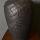Habitat vase in ceramic black background inspired by Gaudi