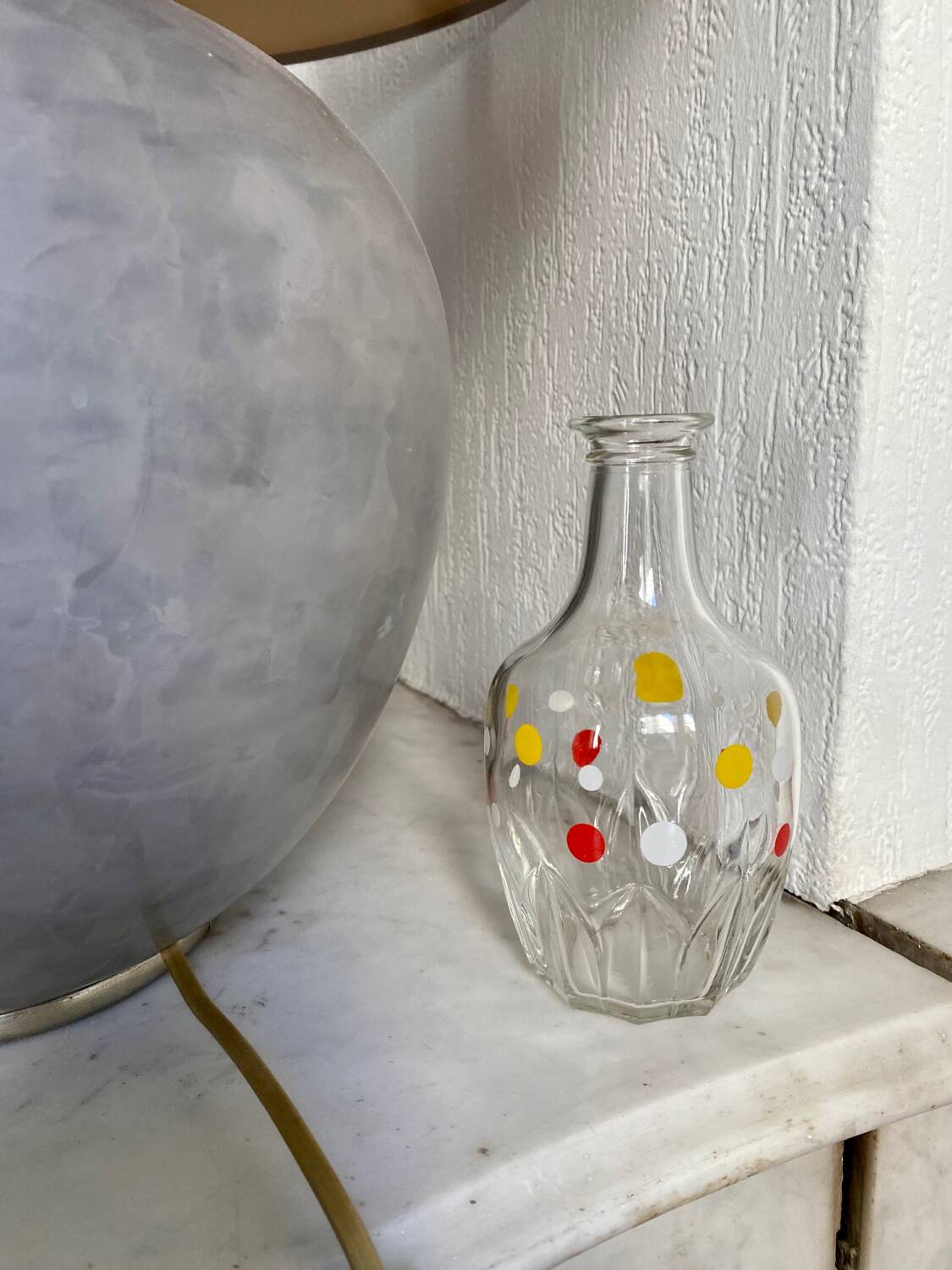 Vintage carafe/pitcher, polka dot